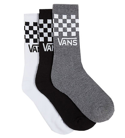 Vans Strømper - 3-pak - Drop V Classic Check Crew - Sort/Hvid/Gr Vans Strømper - 3-pak - Drop V Classic Check Crew - Sort/Hvid/Gr