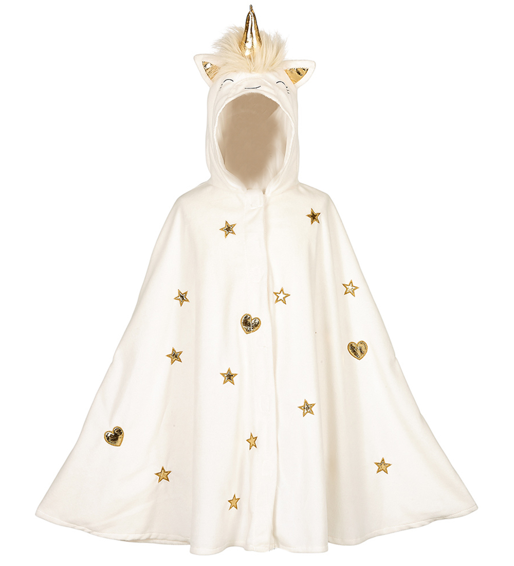 Souza Verkleedkleren - Kaap - Unicorn - Wit - Souza - 4-8 jaar - Verkleedkleren