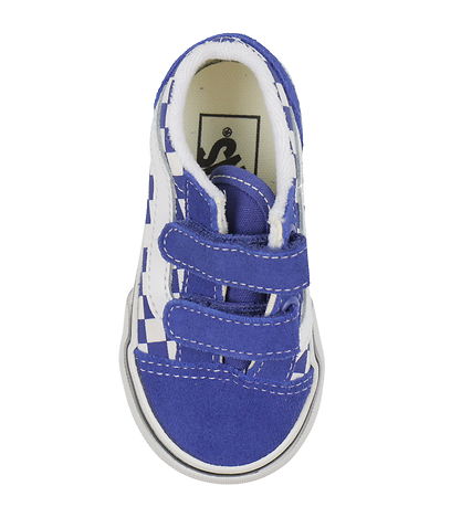 Vans Sko - Old Skool V - Theory - Blå/Hvidternet Vans Sko - Old Skool V - Theory - Blå/Hvidternet