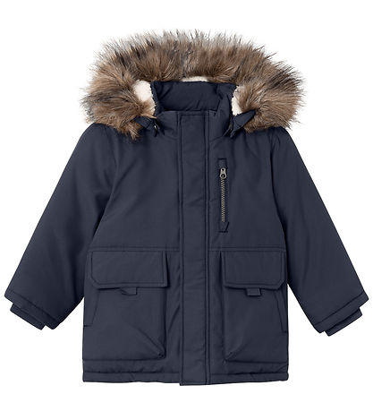 Name It Vinterjakke - NmmMaster05 Parka - Dark Sapphire Name It Vinterjakke - NmmMaster05 Parka - Dark Sapphire