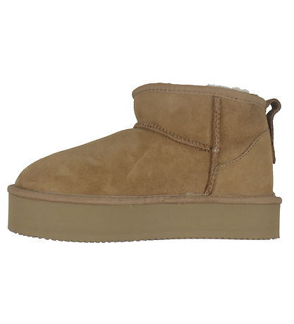 Rosemunde Bamsestøvler - Ruskind - Almond