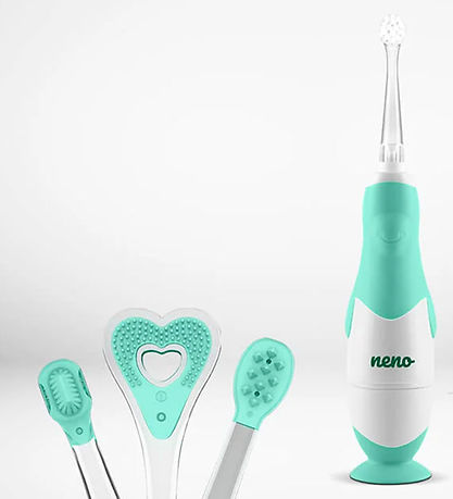 Neno Elektrisk Tandbørste m. Lys - Denti - Grøn Neno Elektrisk Tandbørste m. Lys - Denti - Grøn