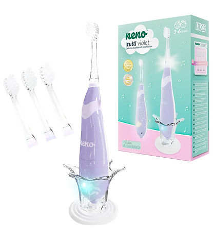 Neno Elektrisk Tandbørste m. Lys/Lyd - Tutti - Violet