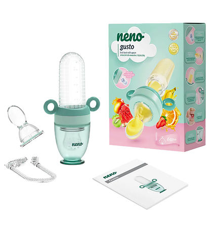 Neno Food Feeder m. Ske - Gusto - Mintgrøn