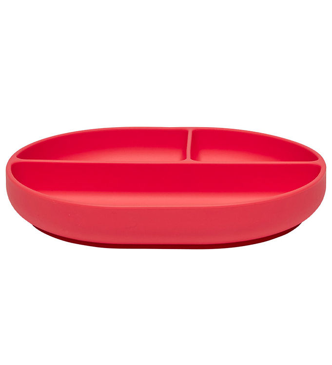 OYOY Tallerken - Enkei Suction - Silikone - Cherry Red