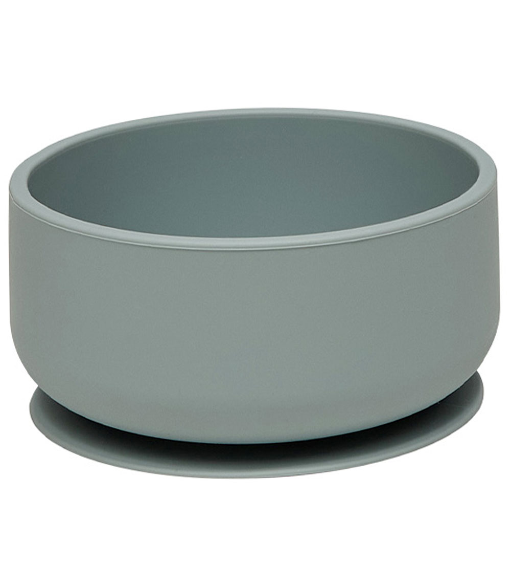 OYOY Schüssel - Enkei Saugnapf - Silikon - Dusty Blue - OYOY - One Size - Schüsseln