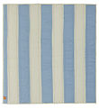 OYOY Tæppe - Striped Quilted - Blue/Clay OYOY Tæppe - Striped Quilted - Blue/Clay