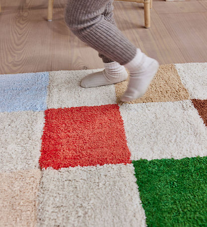 OYOY Gulvtæppe - Chess Rug - 80x48 cm - Multi