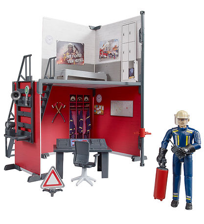 Bruder Leksaksset - bworld - Brandstation m. Brandman - 62702 Bruder Leksaksset - bworld - Brandstation m. Brandman - 62702