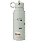 Liewood Trinkflasche - Falk - 350 ml - Fahrzeuge/Dove Blue Mix