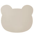 Liewood Dækkeserviet - Aura Bear - Silikone - Sandy Liewood Dækkeserviet - Aura Bear - Silikone - Sandy