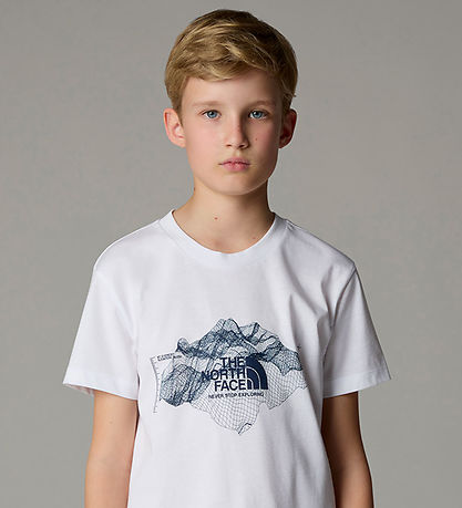 The North Face T-shirt - Topographic - Hvid The North Face T-shirt - Topographic - Hvid