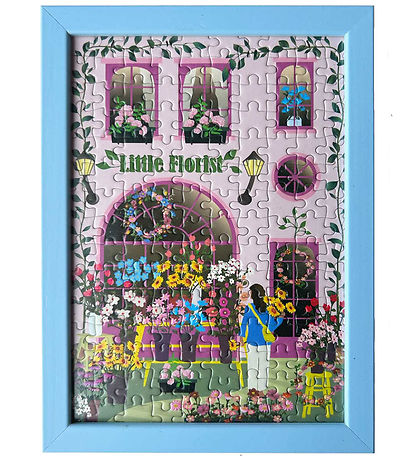 Vissevasse Puslespil - 15x21 cm - 150 Brikker - Little Florist Vissevasse Puslespil - 15x21 cm - 150 Brikker - Little Florist
