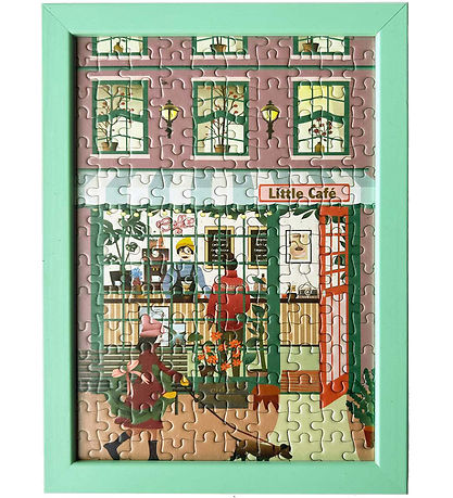 Vissevasse Puslespil - 15x21 cm - 150 Brikker - Little Café