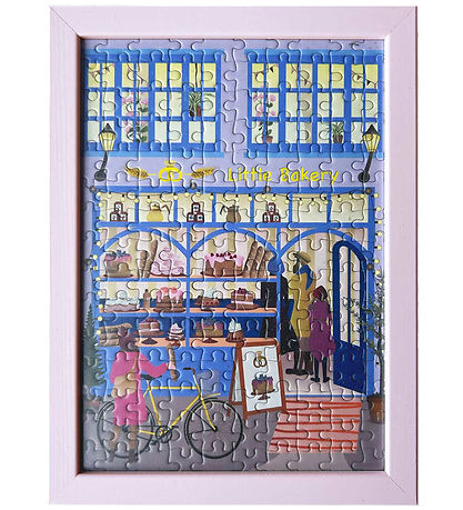 Vissevasse Puslespil - 15x21 cm - 150 Brikker - Little Bakery