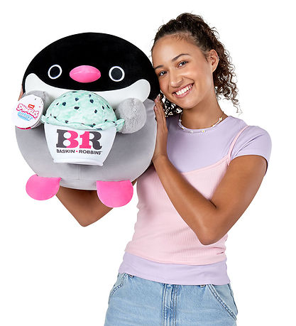 Snackles Bamse - 35 cm - Pingvinen Penelope m. Baskin Robbins