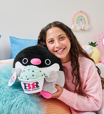 Snackles Bamse - 35 cm - Pingvinen Penelope m. Baskin Robbins