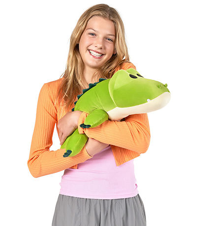 Hug A Lumps Bamse m. Tyngde - 55 cm - Krokodille - Rocko Hug A Lumps Bamse m. Tyngde - 55 cm - Krokodille - Rocko