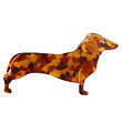 By Stær Hårklemme - Gravhund - 9x4 cm - Brun By Stær Hårklemme - Gravhund - 9x4 cm - Brun