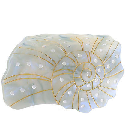 By Stær Hårklemme - Strandskal - 8x5 cm - Lyseblå By Stær Hårklemme - Strandskal - 8x5 cm - Lyseblå