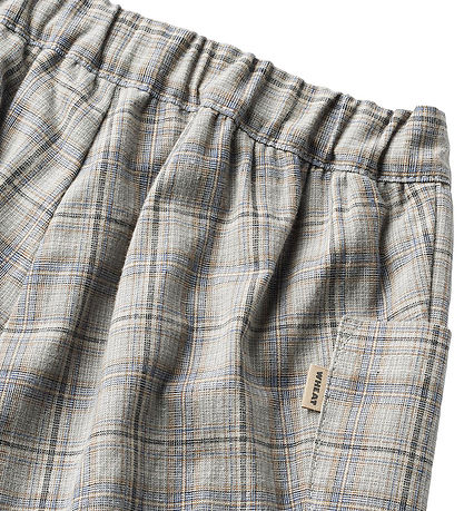 Wheat Bukser - Henry - Cloudy Blue Check Wheat Bukser - Henry - Cloudy Blue Check