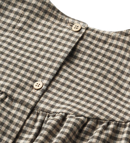 Wheat Kjole - Fenja - Raven Check Wheat Kjole - Fenja - Raven Check