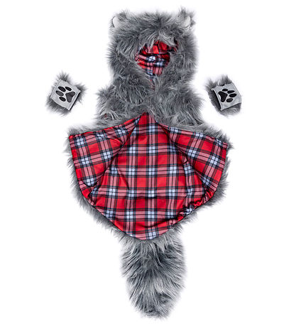 Great Pretenders Udklædning - Big Bad Wolf - Grå Great Pretenders Udklædning - Big Bad Wolf - Grå