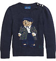 Polo Ralph Lauren Bluse - Strik - Navy Polo Ralph Lauren Bluse - Strik - Navy