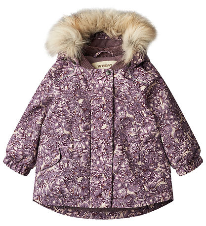Wheat Vinterjakke - Mathilde Tech - Purple Tulips Wheat Vinterjakke - Mathilde Tech - Purple Tulips