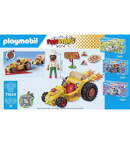 Playmobil Funstars - Racing Pizza - 71634 - 37 Dele