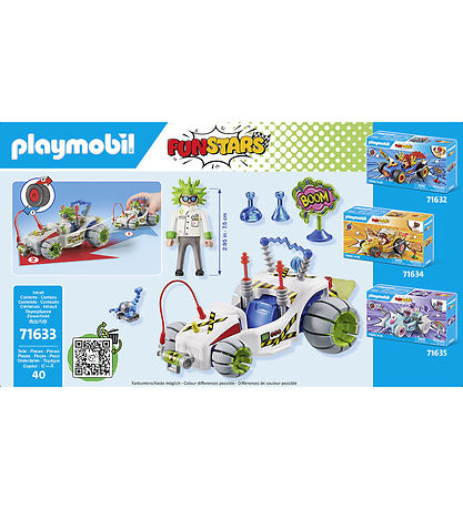 Playmobil Funstars - Racing Professor - 71633 - 40 Dele Playmobil Funstars - Racing Professor - 71633 - 40 Dele