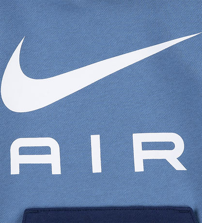 Nike Sweatsæt - Hættetrøje/Sweatpants - Air - Midnight Navy