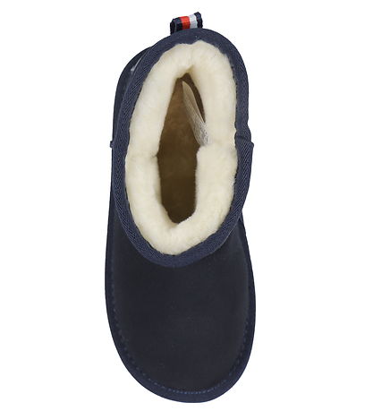 Tommy Hilfiger Bamsestøvler - Fur Boot - Blå