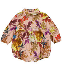 Christina Rohde Body l/æ - Støvet Rosa m. Blomster Christina Rohde Body l/æ - Støvet Rosa m. Blomster