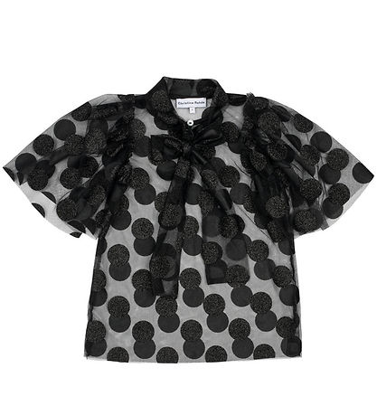 Christina Rohde Top - Sort m. Glimmer Christina Rohde Top - Sort m. Glimmer