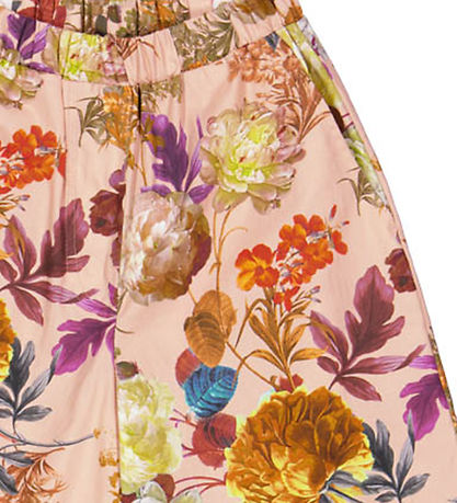 Christina Rohde Bukser - Støvet Rosa m. Blomster Christina Rohde Bukser - Støvet Rosa m. Blomster