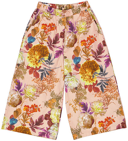 Christina Rohde Bukser - Støvet Rosa m. Blomster Christina Rohde Bukser - Støvet Rosa m. Blomster