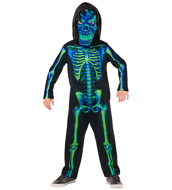 Rubies Udklædning - Neon Green Skeleton