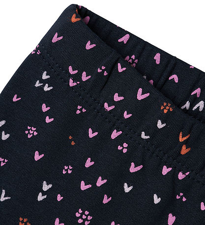 Name It Leggings - NmfDavina - Dark Sapphire/Hearts Name It Leggings - NmfDavina - Dark Sapphire/Hearts