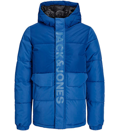 Jack & Jones Dynejakke - JCOSpeed - Nautical Blue/TONAL BLOCKING Jack & Jones Dynejakke - JCOSpeed - Nautical Blue/TONAL BLOCKING