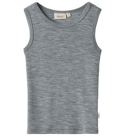 Wheat Undertrøje - Uld - Iggy - Melange Grey Wheat Undertrøje - Uld - Iggy - Melange Grey