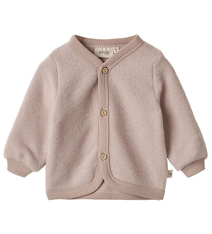 Wheat Cardigan - Uldfleece - Kari - Dry Rose Wheat Cardigan - Uldfleece - Kari - Dry Rose