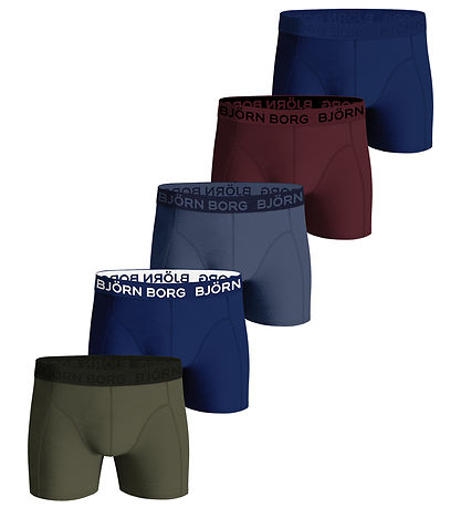Björn Borg Boxershorts - 5-pak - Blå/Grøn/Rød Björn Borg Boxershorts - 5-pak - Blå/Grøn/Rød