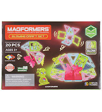 Magformers Magnetsæt - 20 Dele - Glowing Craft Magformers Magnetsæt - 20 Dele - Glowing Craft