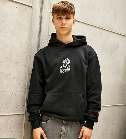 Hound Hættetrøje - Hoddie W/Embroidery - Black Hound Hættetrøje - Hoddie W/Embroidery - Black