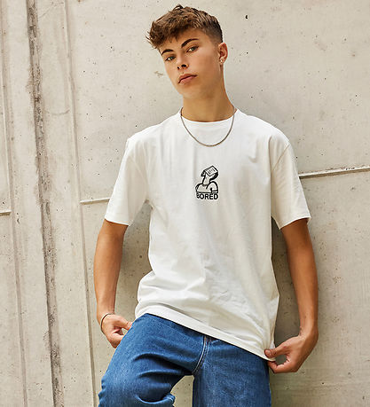 Hound T-shirt - White m. Print Hound T-shirt - White m. Print