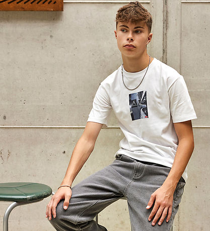 Hound T-shirt - White m. Print Hound T-shirt - White m. Print