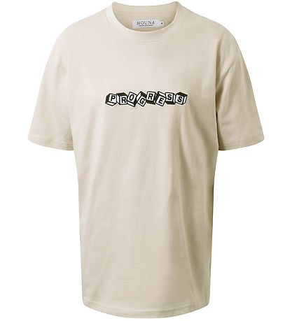 Hound T-shirt - Light Sand m. Print Hound T-shirt - Light Sand m. Print