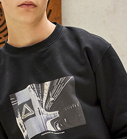 Hound Sweatshirt - Black m. Print