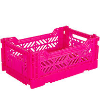 Aykasa Foldekasse - 27x17x11 cm - Mini - Neon Pink